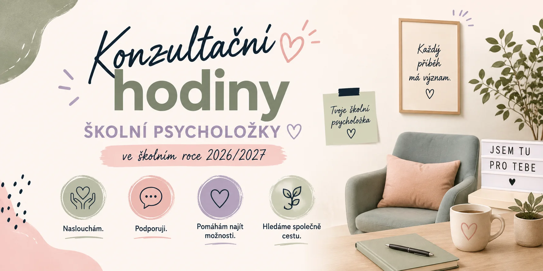Konzultační hodiny šk. psycholožky 2026-27