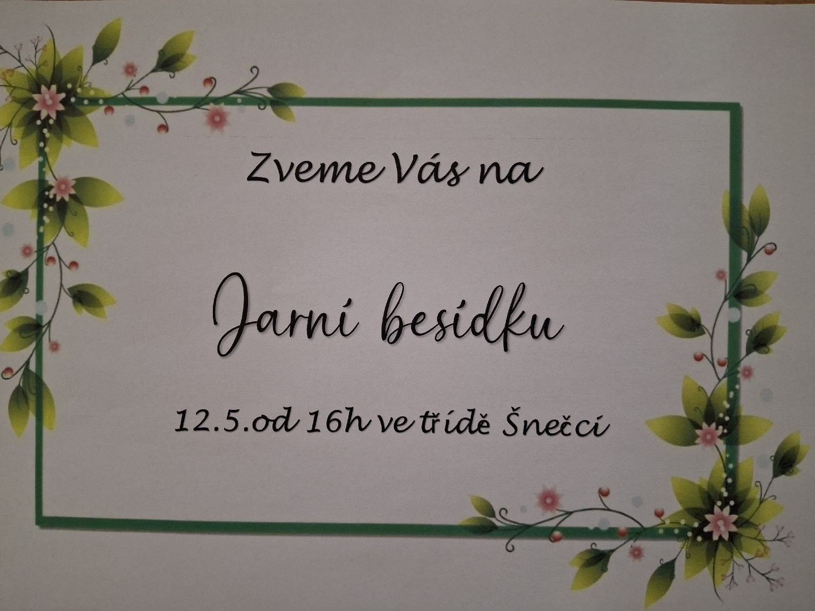 Jarní besídka